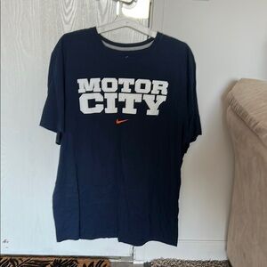 Nike Blue Short Sleeve Tee Motor City Detroit Tigers